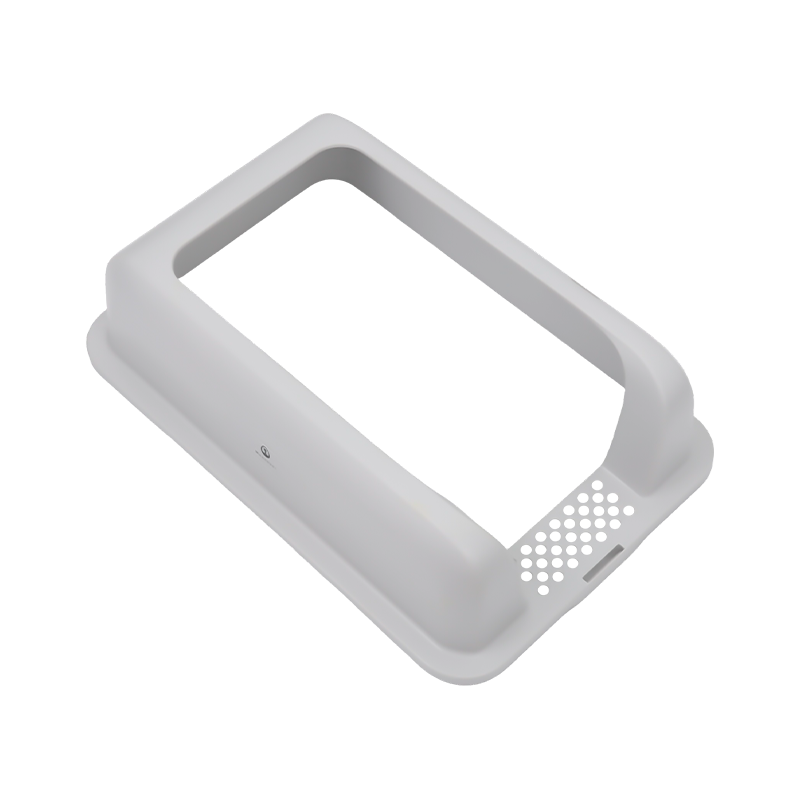 Caja de arena para gatos de acero inoxidable a prueba de salpicaduras